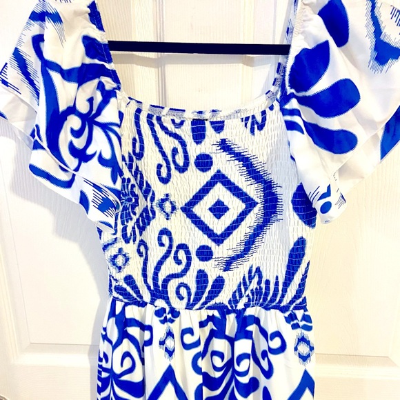 Boho Floral Print Maxi Dress - Picture 2 of 5